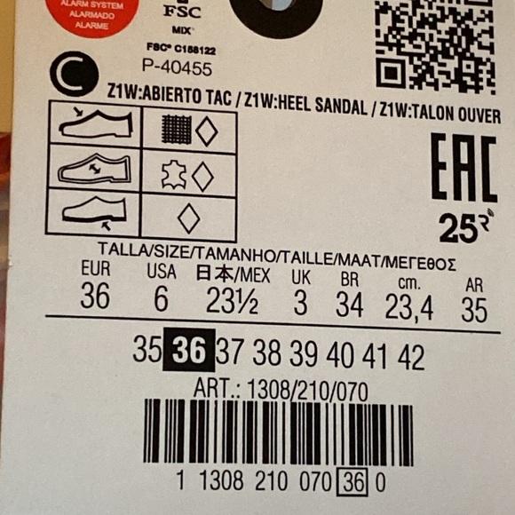 NWT. Zara Orange Satin High-Heel Sandals. Size 6. - Picture 6 of 7